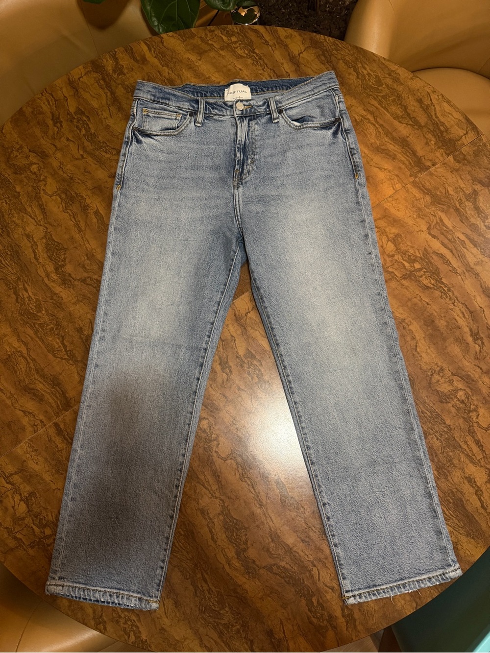 Habitual Light Blue High-Rise Straight Leg Jeans Size 10/30 - Picture 3 of 9